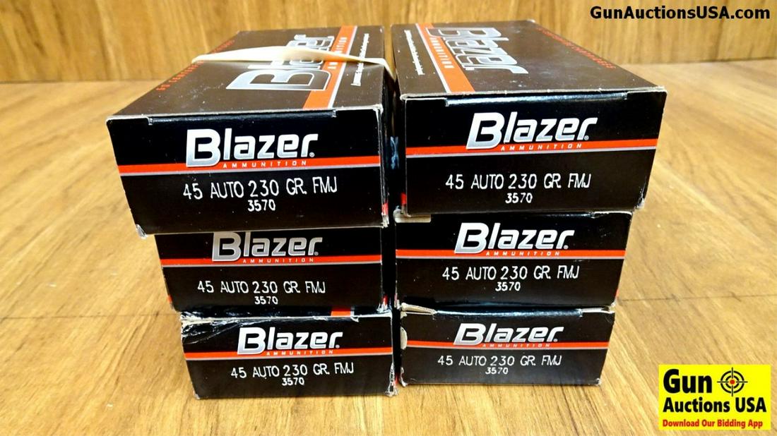 Blazer .45 Auto Ammo. 300 Rounds of 230 Gr. FMJ..: Blazer .45 Auto Ammo. 300 Rounds of 230 Gr. FMJ.. (42520)