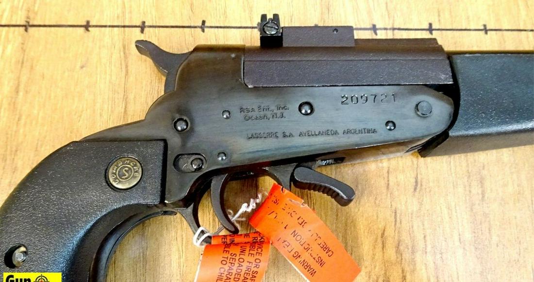 LASSERRE SUPER COMANCHE .45 COLT/410 CONVERTIBLE: LASSERRE SUPER COMANCHE .45 COLT/410 CONVERTIBLE Pistol. Like New. 10" Barrel. Perfect Camp Gun, Multi Caliber .410 or 45 LC. Synthetic Stocks, Adjustable Sights and Choke Tubes. Includes Box, Choke T