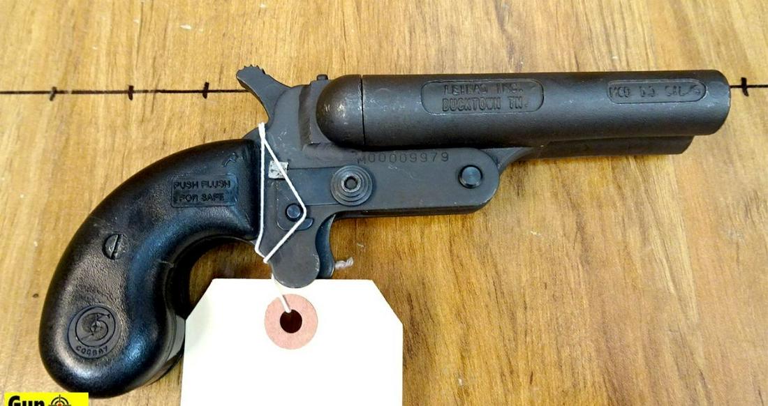 LEINAD D.D. .45 COLT/410 Derringer. Very Good. 3.5": LEINAD D.D. .45 COLT/410 Derringer. Very Good. 3.5" Barrel. Shiny Bore, Tight Action Double Barrel Derringer in Black Steel Capable of Dual Cartridges, Fixed Sights, Synthetic Grips. Nothing But Effec