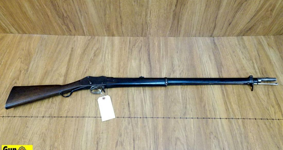 Greener Rifle. Good Condition. 33" Barrel. Shootable: Greener Rifle. Good Condition. 33" Barrel. Shootable Bore, Tight Action Rifle Retains its Military Iron Sights, Barrel Bands and Sling Swivels, Cleaning Rod is With the Weapon, Action Functions Well, 