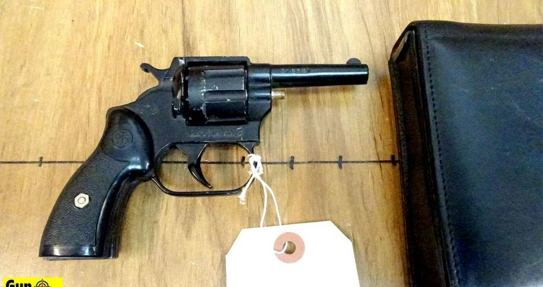 RTS 1966 STARTER PISTOL Revolver. Good Condition. 2.25": RTS 1966 STARTER PISTOL Revolver. Good Condition. 2.25" Barrel. A Italian Made Starter Pistol, Does not Fire a Projectile. Black Finish with Black Grips and Includes a Sneaky Pete Belt Holster. . SN:3
