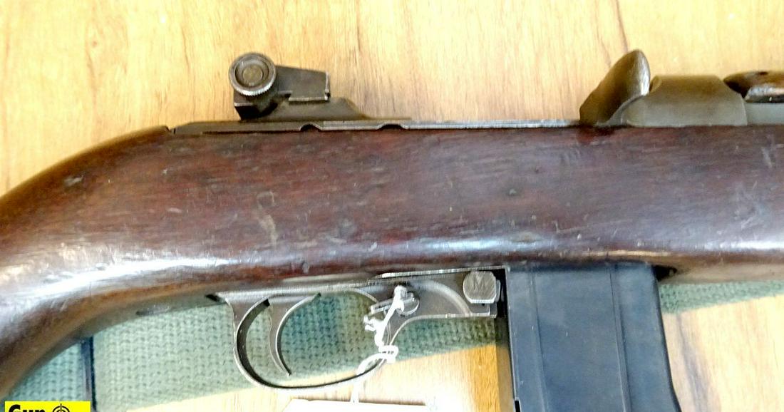 Winchester M-1 CARBINE .30 Cal. Rifle. Very Good. 18": Winchester M-1 CARBINE .30 Cal. Rifle. Very Good. 18" Barrel. Shiny Bore, Tight Action Features Correct Military Iron Sights, Shroud Over Barrel for Bayonet Lug, Top Wood Matches Bottom Nicely, This i