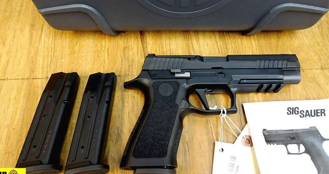 SIG P320 X-SERIES 9 MM Pistol. NEW in Box. 4.75": SIG P320 X-SERIES 9 MM Pistol. NEW in Box. 4.75" Barrel. Features a Black Steel Slide with TGH3 Nite Sights, Removable Cover for Optics on Slide, Full Size Grip that is Nicely Textured with Light Rail