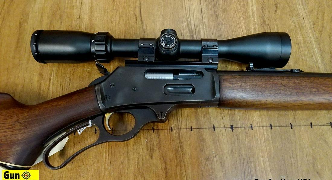 Marlin 336 .35 REM Rifle. Very Good. 20" Barrel. Shiny: Marlin 336 .35 REM Rifle. Very Good. 20" Barrel. Shiny Bore, Tight Action Fine Old Lever Gun and is Starting to Turn Patina, Wears Semi Buckhorn Sights, Barrel is JM Marked, Stamped Micro Groove. Full