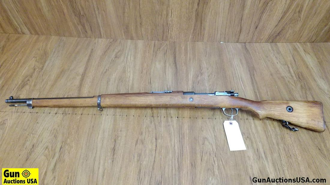 TURKISH MAUSER 8 MM Rifle. Very Good. 30" Barrel. Shiny: TURKISH MAUSER 8 MM Rifle. Very Good. 30" Barrel. Shiny Bore, Tight Action FINE OLD MAUSER! Wood has been Cleaned, Straight Bolt, Turkish Crest Visible, Rifle Retains its Iron Sights and Cleaning Rod.