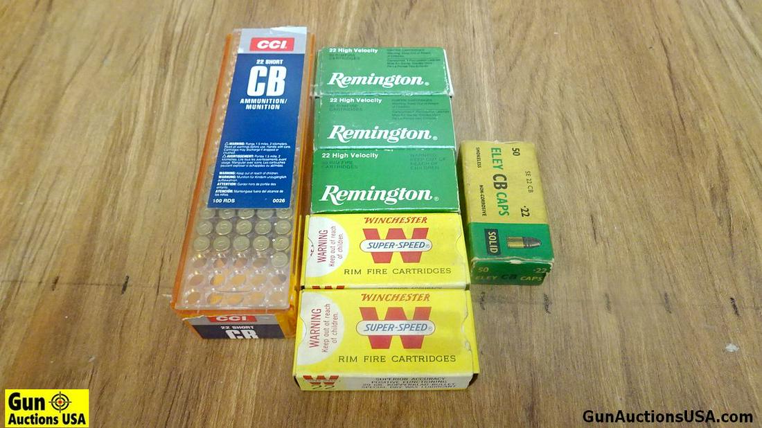 CCI, Remington, Western, ICI 22S Ammo. 330 Rounds of: CCI, Remington, Western, ICI 22S Ammo. 330 Rounds of Mixed. Modern and Vintage Mixed.. (50256)