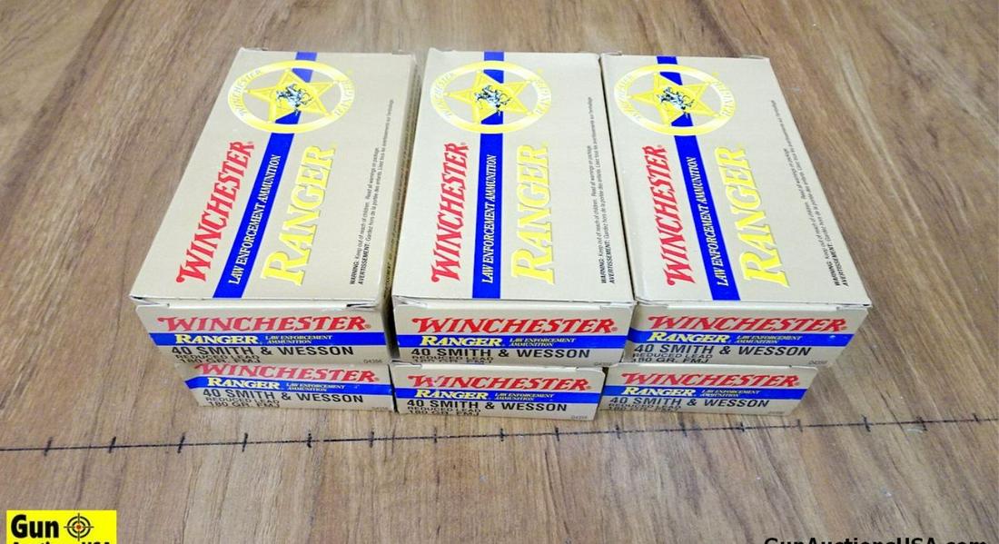 Winchester RANGER 40 S&W Ammo. 300 Rounds of 180 Gr: Winchester RANGER 40 S&W Ammo. 300 Rounds of 180 Gr JHP.. (51899)