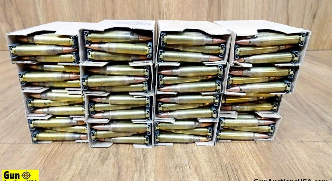 Surplus 5.56 MM Ammo. 480 Rounds on 10 Round Stripper: Surplus 5.56 MM Ammo. 480 Rounds on 10 Round Stripper Clips. . (51786)