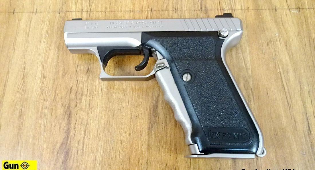 H&K P7 M13 9 MM German PROOF Marked SQUEEZE COCKER: H&K P7 M13 9 MM German PROOF Marked SQUEEZE COCKER Pistol. Excellent Condition. 2.75" Barrel. Shiny Bore, Tight Action Extremely RARE NICKEL Hard Chrome P7 M13. Has Attained An Almost Cult Like Follow