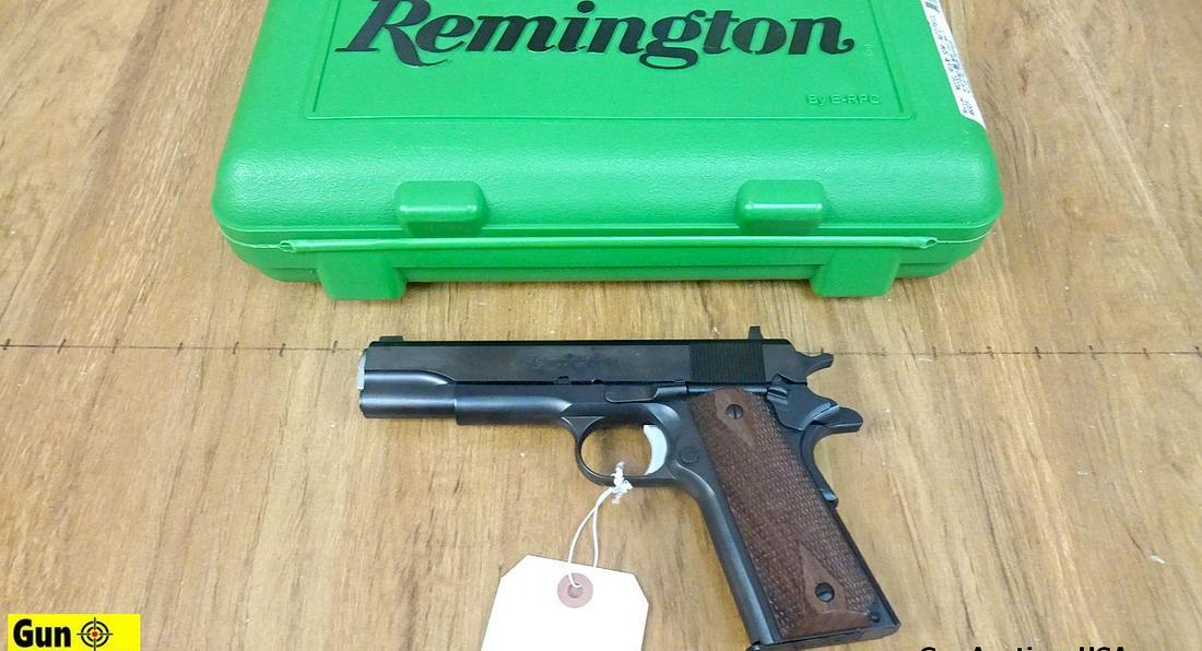 REMINGTON 1911 R 1 .45 ACP Pistol. Excellent Condition. 5" Barrel. Shiny Bore, Tight Action All: REMINGTON 1911 R 1 .45 ACP Pistol. Excellent Condition. 5" Barrel. Shiny Bore, Tight Action All Steel 1911 With Gorgeous Diamond Wood Checkered Grips. 3 Dot White Sights, Beavertail Safety, Checkered