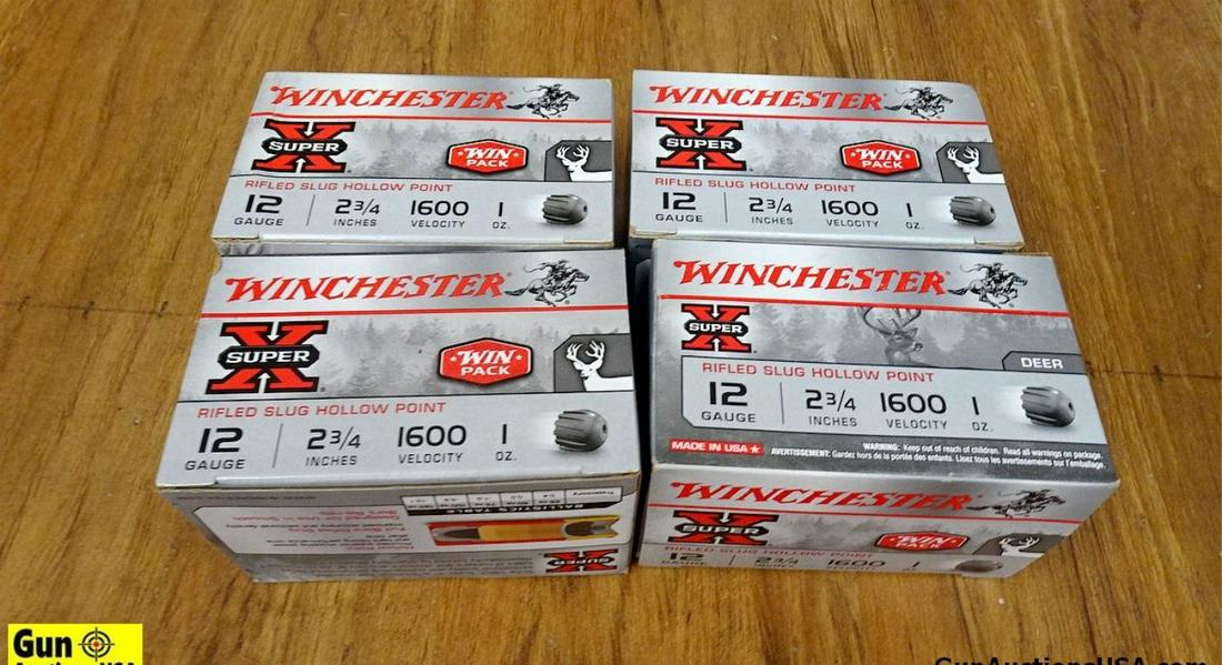 Winchester 12 Ga. Ammo. 60 Rounds of 2 3/4", 1oz. Slug.. (59357): Winchester 12 Ga. Ammo. 60 Rounds of 2 3/4", 1oz. Slug.. (59357)