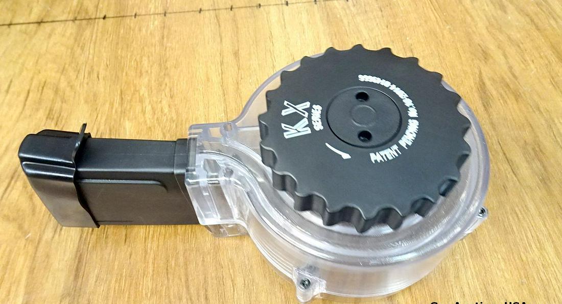 KCI AR-15 .223 / 5.56 Drum. NEW in Box. One, Black 50 Round Drum for a AR15. Includes Carry Case.: KCI AR-15 .223 / 5.56 Drum. NEW in Box. One, Black 50 Round Drum for a AR15. Includes Carry Case. (45620)