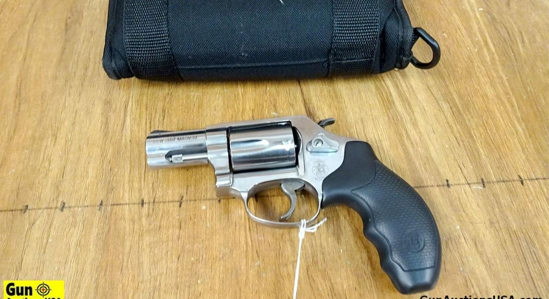 Smith & Wesson 60-14 .357 MAGNUM MAGNUM Revolver. Excellent Condition. 2.25" Barrel. Shiny Bore,: Smith & Wesson 60-14 .357 MAGNUM MAGNUM Revolver. Excellent Condition. 2.25" Barrel. Shiny Bore, Tight Action All Stainless Steel, with 5 Shot Fluted Cylinder. Original S&W Rubber Combat Grips, Shroud