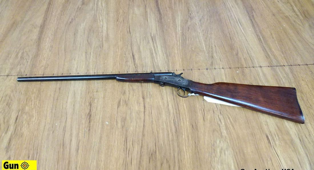 J. STEVENS A.&T. CO. LITTLE SCOUT .22 LR Single Shot VINTAGE Rifle. Good Condition. 18" Barrel. Dark: J. STEVENS A.&T. CO. LITTLE SCOUT .22 LR Single Shot VINTAGE Rifle. Good Condition. 18" Barrel. Dark Bore Two Piece Walnut Stock, Original Steel Butt Plate, Checkered Spur Hammer, Brass Blade Front Si
