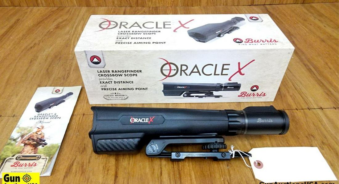 Burris Oracle X Cross Bow Scope. Excellent Condition. Laser Range Finder, Cross Bow Scope. Includes: Burris Oracle X Cross Bow Scope. Excellent Condition. Laser Range Finder, Cross Bow Scope. Includes Box and Papers. . (61713)