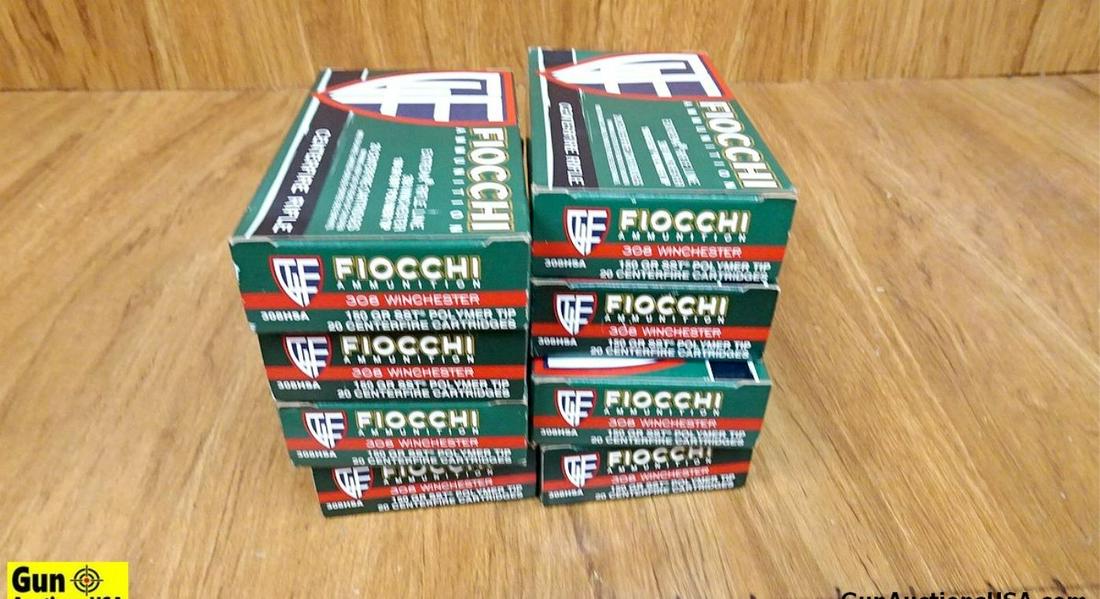 Fiocchi .308 Winchester Ammo. 160 Rounds, 150 Gr SST, Polymer Tip. . (62099): Fiocchi .308 Winchester Ammo. 160 Rounds, 150 Gr SST, Polymer Tip. . (62099)