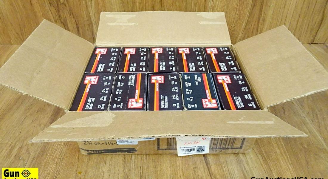 Winchester 12 Ga. Ammo. 250 Rounds. 2 3/4" 9 Shot, 1 1/8 Oz. Super Dash Lite. Target Load. . (55854): Winchester 12 Ga. Ammo. 250 Rounds. 2 3/4" 9 Shot, 1 1/8 Oz. Super Dash Lite. Target Load. . (55854)