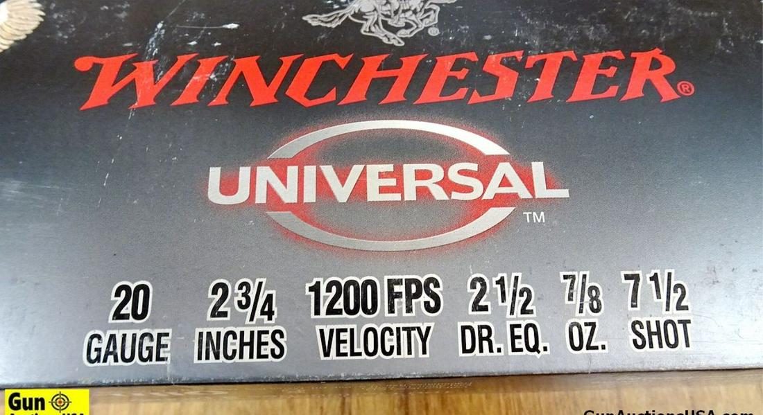 Remington, Winchester 20 Ga. /12 Ga. Ammo. 200 Rounds in total; 100 Rounds of .20 Ga. And 100 Rounds: Remington, Winchester 20 Ga. /12 Ga. Ammo. 200 Rounds in total; 100 Rounds of .20 Ga. And 100 Rounds of 12 Ga. . (61399)
