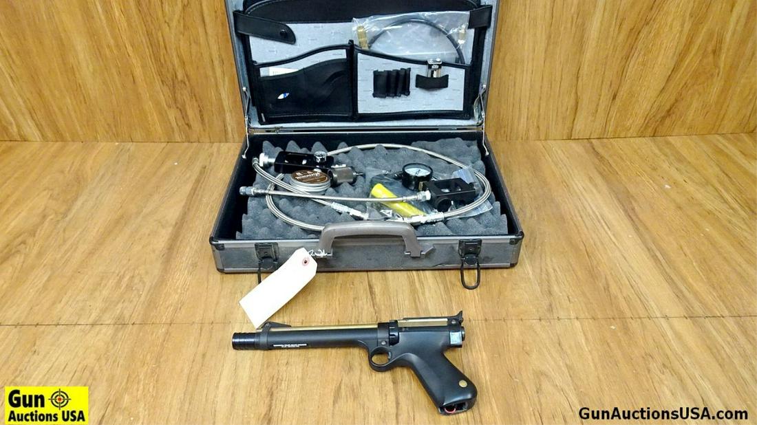 Harper CLASSIC WOLF .22 Caliber Pellet Pistol. Good Condition. 7" Barrel. Shiny Bore, Tight Action: Harper CLASSIC WOLF .22 Caliber Pellet Pistol. Good Condition. 7" Barrel. Shiny Bore, Tight Action Rotary Magazine Pellet Pistol with Factory Iron Sights. PCP Pistol, with Gauges and Pressure Equipmen