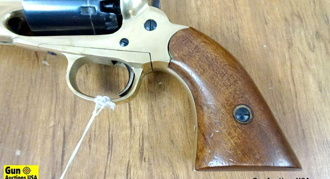 ASM .44 PERCUSSION BLACK POWDER REVOLVER. Good Condition. 12" Barrel. Shiny Bore, Tight Action Color: ASM .44 PERCUSSION BLACK POWDER REVOLVER. Good Condition. 12" Barrel. Shiny Bore, Tight Action Color Case Hardened Spur Hammer, Octagonal Barrel, Ramp Front sight, Adjustable Rear Sight, Non Fluted 6