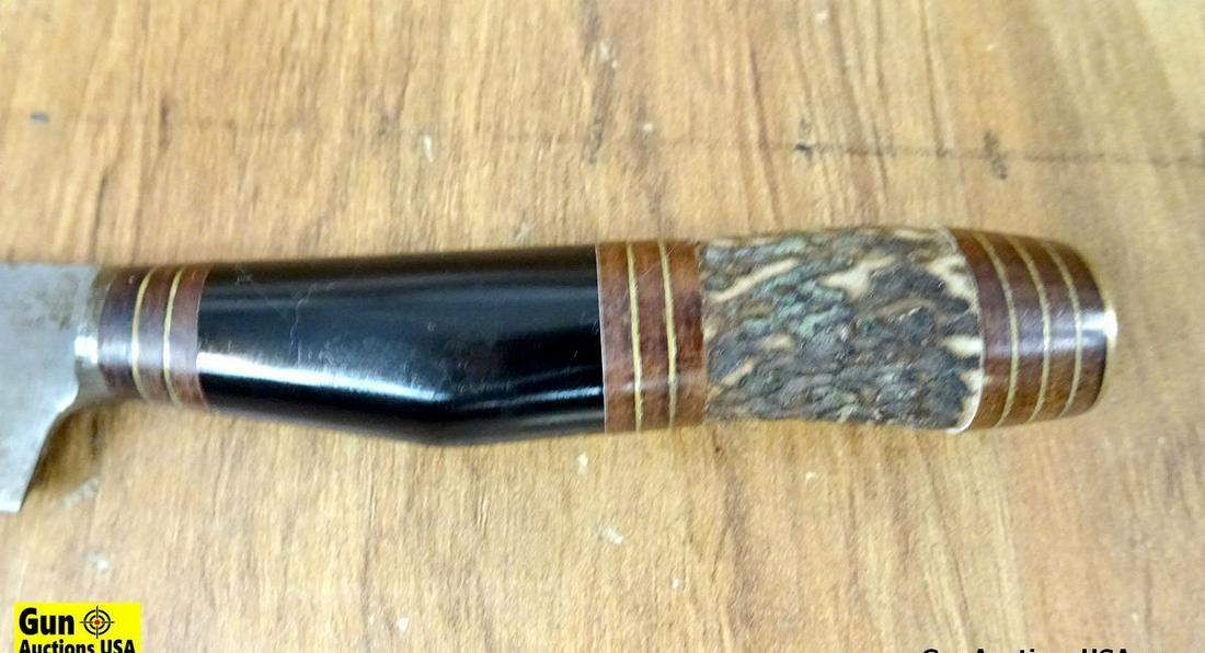 Ju-ca Knife. Good Condition. Gaucho Knife, 4.75" Blade and 8.75" Overall. Multi Plastic, Stag: Ju-ca Knife. Good Condition. Gaucho Knife, 4.75" Blade and 8.75" Overall. Multi Plastic, Stag Handle. . (59581)