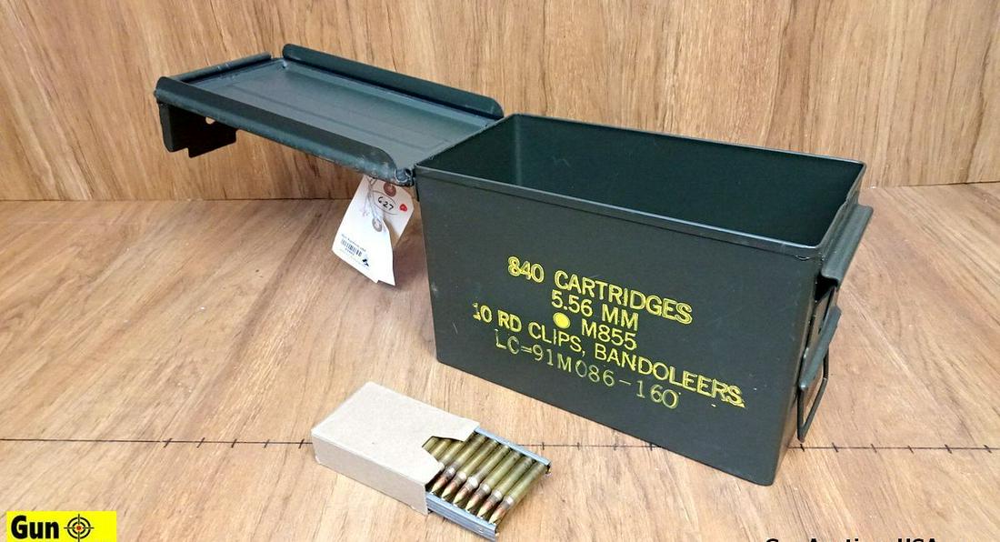 Lake City 5.56 Ammo. 240 Rds, Yellow Tip, Heavy Ball. Includes Green metal Ammo Can. . (63492): Lake City 5.56 Ammo. 240 Rds, Yellow Tip, Heavy Ball. Includes Green metal Ammo Can. . (63492)