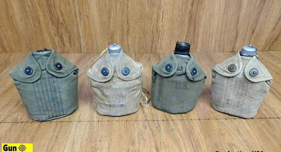 U.s. Military Surplus Canteens. Good Condition. Lot Of 4; Canteens With