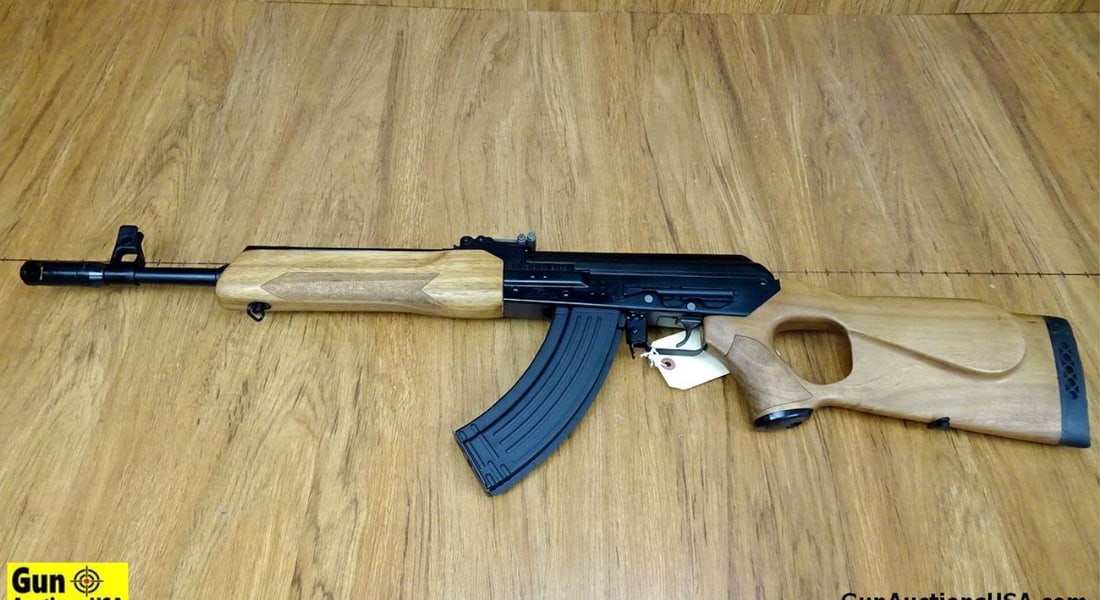 MOLOT VEPR 7.62 x 39 Semi Auto Rifle. Excellent Condition. 16" Barrel. Shiny Bore, Tight Action: MOLOT VEPR 7.62 x 39 Semi Auto Rifle. Excellent Condition. 16" Barrel. Shiny Bore, Tight Action Stamped Receiver "AK". Wears Beautiful Blonde Wood with Textured Thumbhole Stock. Adjustable Front and R