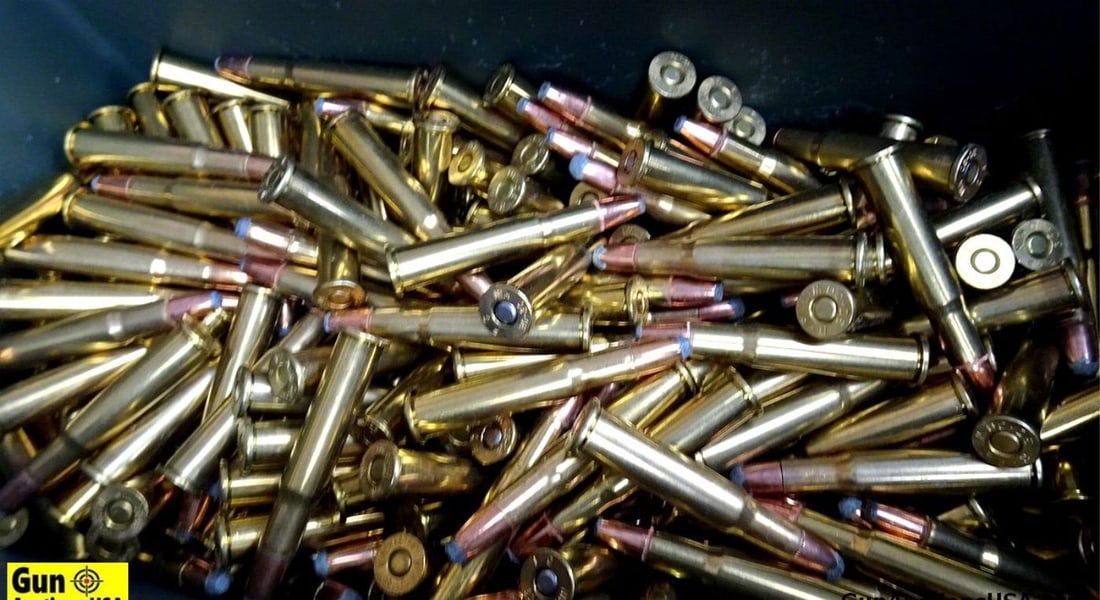Remington, Federal, Winchester, Etc. 30-30 Ammo. 540 Rds, Assorted, with Steel Ammo Can. . (64853): Remington, Federal, Winchester, Etc. 30-30 Ammo. 540 Rds, Assorted, with Steel Ammo Can. . (64853)
