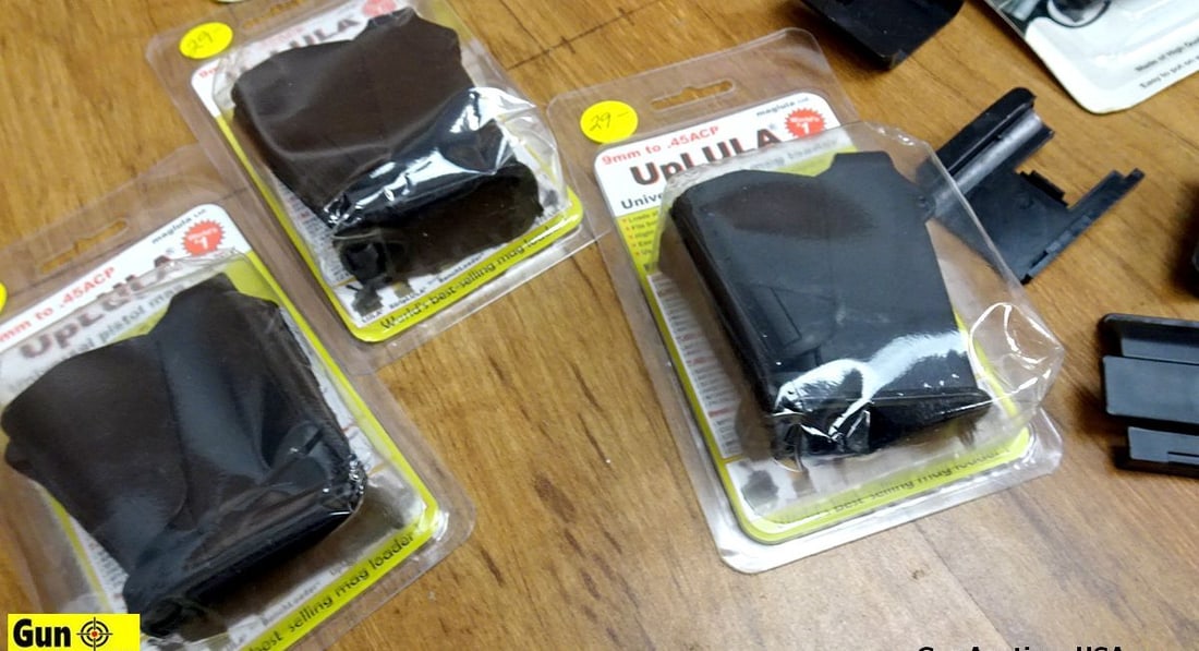 Maglula, Pachmayr, TS Gun Accessories. Very Good. Lot of 13; Assorted Magazine Loaders, Shell: Maglula, Pachmayr, TS Gun Accessories. Very Good. Lot of 13; Assorted Magazine Loaders, Shell Catchers and Snap Caps. . (64341)