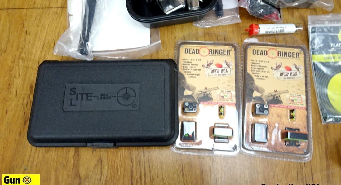 Dead Ringer, Brownell's, Etc. Gun Accessories. Good Condition. Brownell's AR15 Hammer Trigger Jig,: Dead Ringer, Brownell's, Etc. Gun Accessories. Good Condition. Brownell's AR15 Hammer Trigger Jig, Dead Ringer Universal front and Rear Sights, Various Re- Loading Tools and Accessories. . (59481)