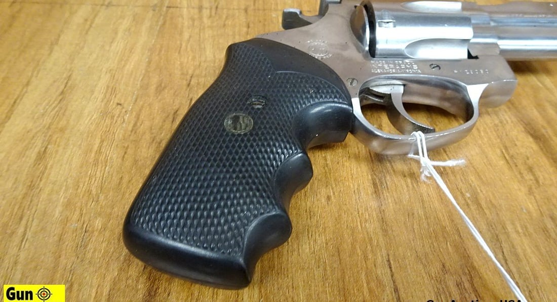 ROSSI M971 .357 MAGNUM Revolver. Very Good. 2.5" Barrel. Shiny Bore, Tight Action Stainless Steel: ROSSI M971 .357 MAGNUM Revolver. Very Good. 2.5" Barrel. Shiny Bore, Tight Action Stainless Steel Construction, Synthetic Grips with Rossi Medallions. Pinned Barrel, 6 Shot Fluted Cylinder, Blade Fron