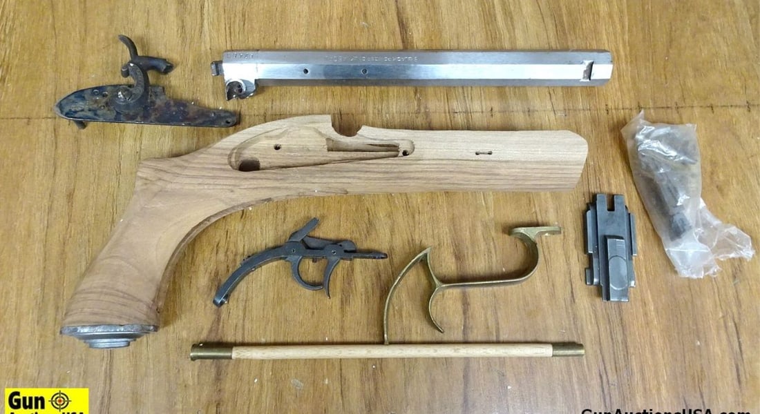 Hopkins & Allen .45 Caliber BLACK POWDER ONLY Cap& Ball Black Powder Pistol. Good Condition. 9": Hopkins & Allen .45 Caliber BLACK POWDER ONLY Cap& Ball Black Powder Pistol. Good Condition. 9" Barrel. Hopkins & Allen Cap Single Shot Pistol Kit. Case Hardened Right Side Lock Assembly, Brass Trigge