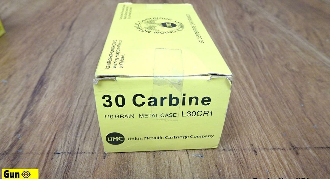UMC .30 CARBINE Ammo. 450 Rounds, 110 Gr. FMJ. . (62291): UMC .30 CARBINE Ammo. 450 Rounds, 110 Gr. FMJ. . (62291)