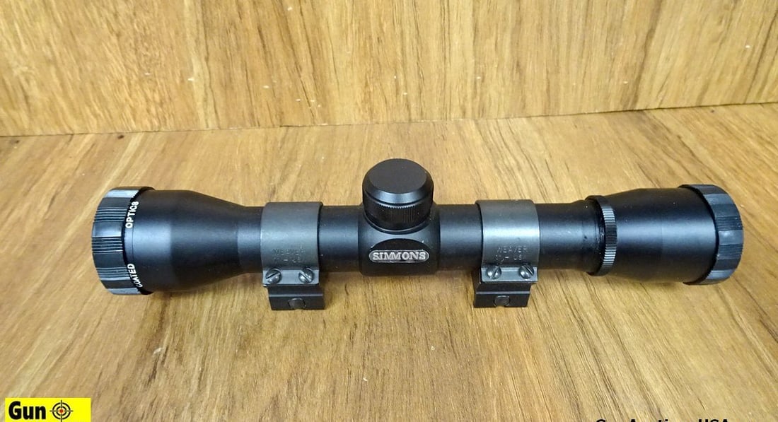Simmons, Leupold, Etc. Scopes, Accessories. Good Condition. Two Scopes and Various Accessories; One: Simmons, Leupold, Etc. Scopes, Accessories. Good Condition. Two Scopes and Various Accessories; One Simmons Model 1080-2x20. One Simmons Model Pro Hunter-4x32. Picatinny Rail Section, Leupold 50Ft. Ad
