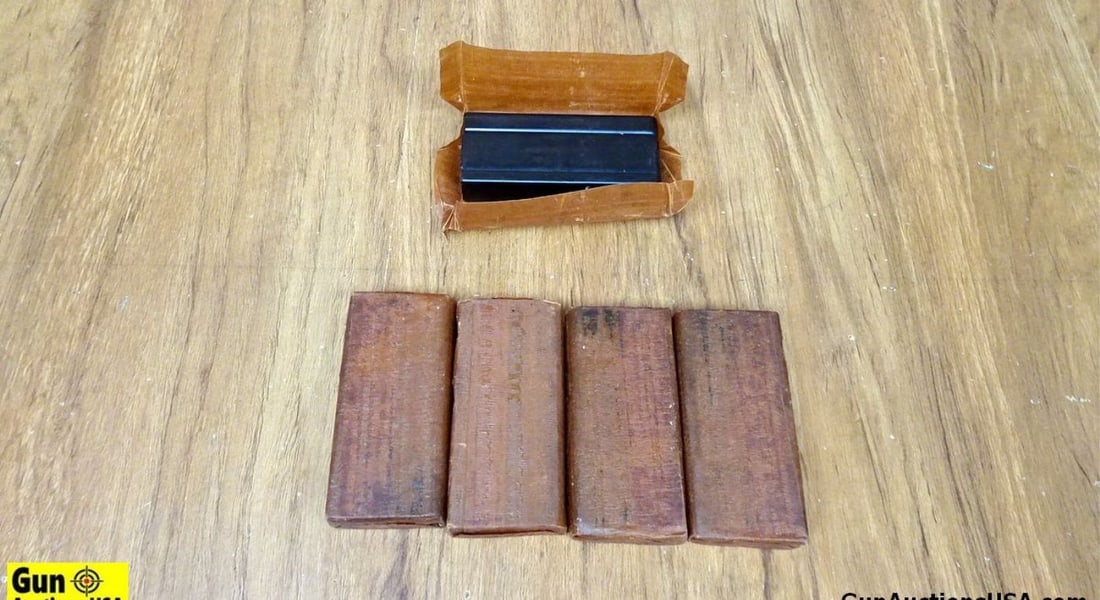 U.S. Military Surplus .30 Carbine Magazines. Good Condition. Lot of 5; 15 Rd Steel Mags for the M1: U.S. Military Surplus .30 Carbine Magazines. Good Condition. Lot of 5; 15 Rd Steel Mags for the M1 Carbine in Protective Wax Paper. . (66068)