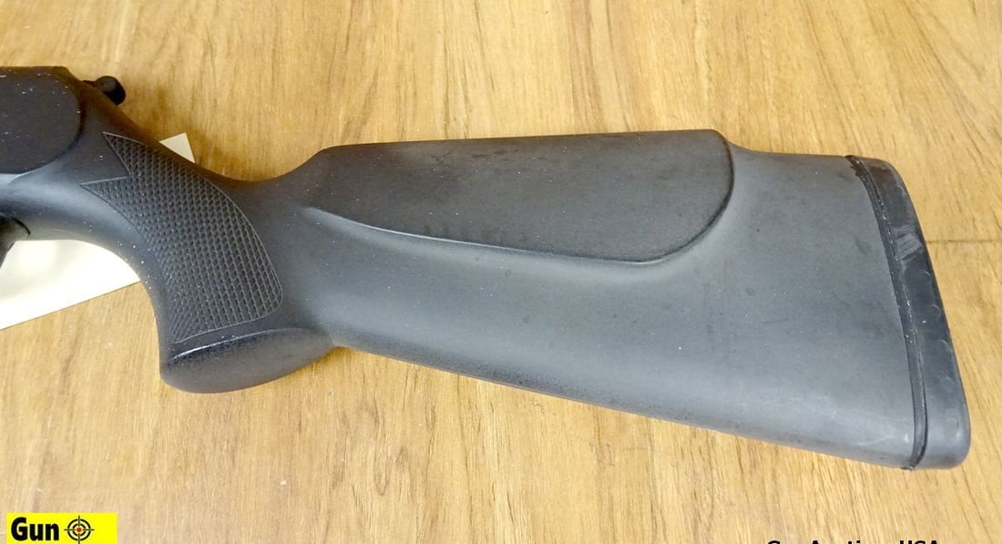 Daisy 1000 .177 Pellet Air Rifle. Very Good. 17.75" Barrel. Matte Black Metal Finish, Dovetail for: Daisy 1000 .177 Pellet Air Rifle. Very Good. 17.75" Barrel. Matte Black Metal Finish, Dovetail for Scope Mounts, Black Polymer Stock, with a Polymer Butt Pad. Red Fiberoptic Front Sight with a Two Dot