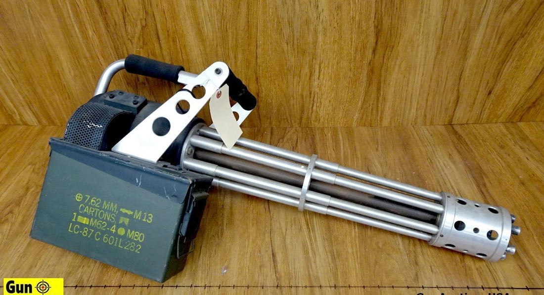 GE Mini Gatling Gun MOVIE PROP NON -GUN Replica. Good. Purchased Directly from the Movie Prop C. (: GE Mini Gatling Gun MOVIE PROP NON -GUN Replica. Good. Purchased Directly from the Movie Prop C. ( The Prop Box) In Miami FL in the Year 2000 and Loaned to a Local Museum Where it was on Display for 2