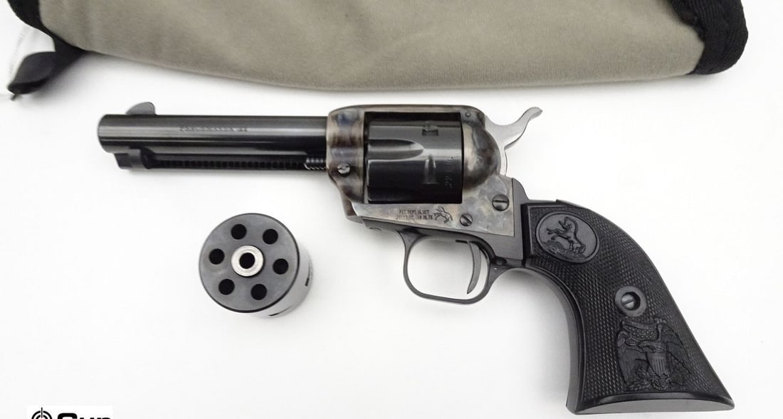Colt PEACEMAKER .22 LR PEACEMAKER Revolver. Excellent. 4 3/8" Barrel. Shiny Bore, Tight Action Featu: Colt PEACEMAKER .22 LR PEACEMAKER Revolver. Excellent. 4 3/8" Barrel. Shiny Bore, Tight Action Features Black Polymer Checkered Grips with Colt Pony Molded on Both Sides, with Colt Pony Clearly Visibl