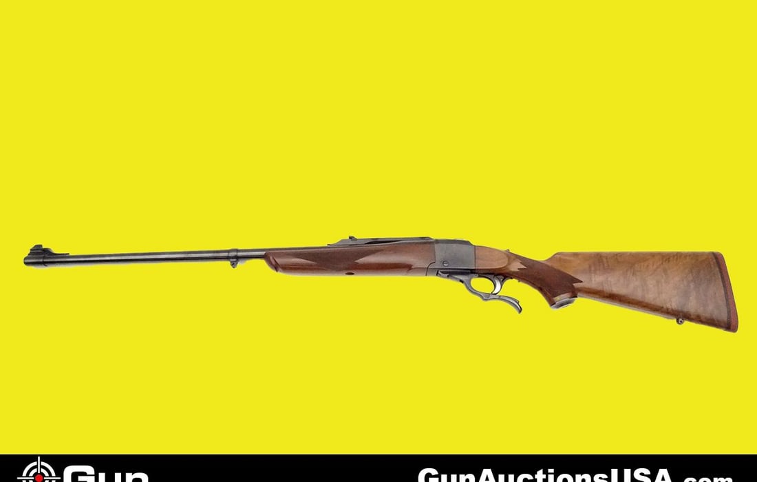 Ruger No.1 .218 BEE Falling Block Rifle. Excellent. 26" Barrel. Shiny Bore, Tight Action Beautiful R: Ruger No.1 .218 BEE Falling Block Rifle. Excellent. 26" Barrel. Shiny Bore, Tight Action Beautiful Ruger .218 BEE with a Front Blade Sight, Flip up Notch Rear Sight, Dovetail Scope Mount, Deep Blue Fi