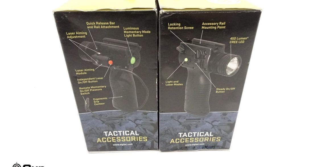 Sigtac STL-300 Tactical Light. NEW IN BOX. Lot of 2; STOPLITE- Tactical Lights and Laser. New In Box: Sigtac STL-300 Tactical Light. NEW IN BOX. Lot of 2; STOPLITE- Tactical Lights and Laser. New In Box. . (67530)
