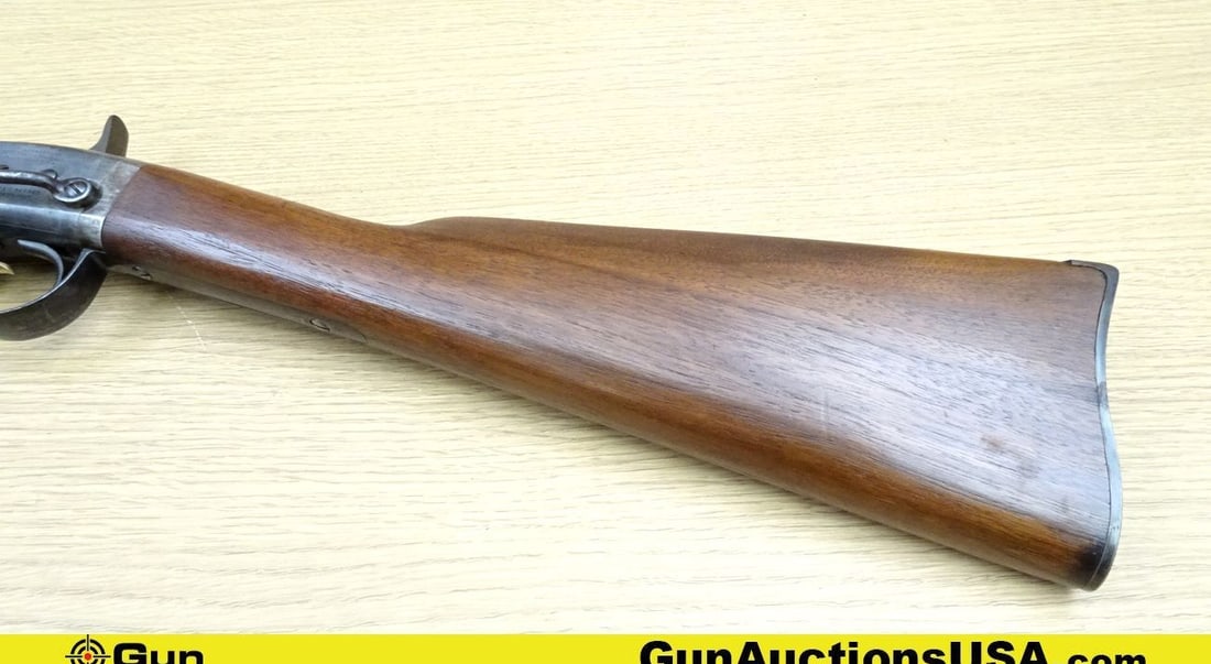 AMN M'CH'N. WKS Smith Carbine 50 Cal Percussion Rifle. Very Good. Shiny Bore, Tight Action Breach: AMN M'CH'N. WKS Smith Carbine 50 Cal Percussion Rifle. Very Good. Shiny Bore, Tight Action Breach Loading This is a Unique Civil War Calvery Breach Loading Carbine; 70% Original Finish on Metal, Fixed