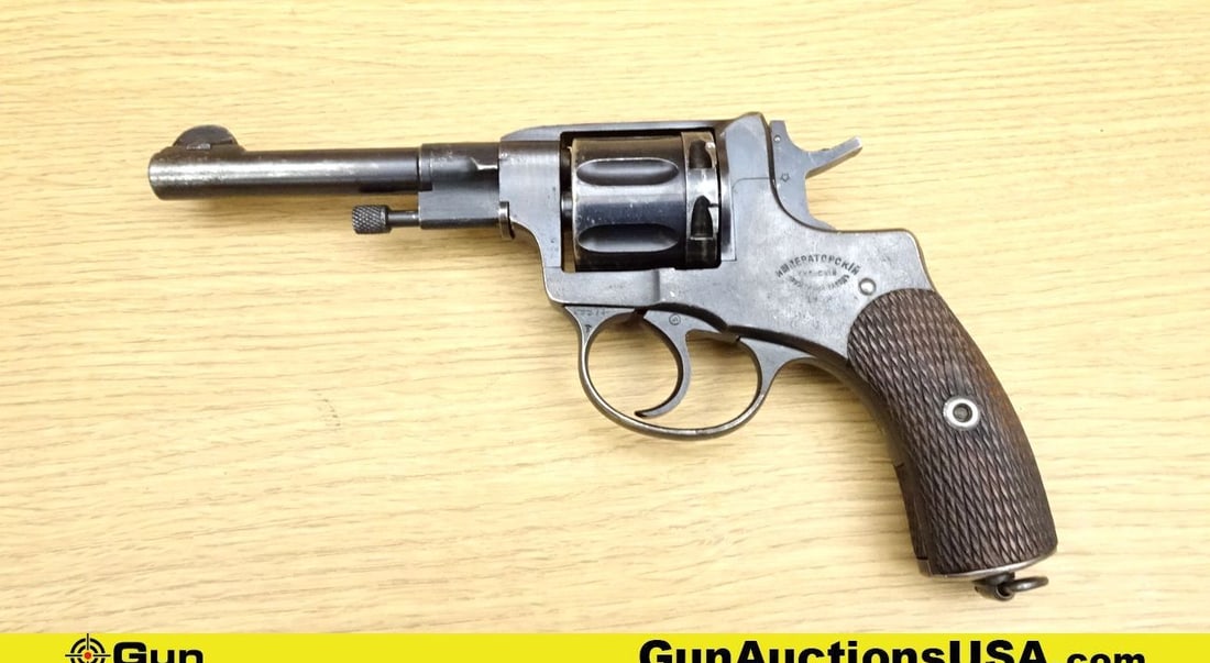 Imperial Tula Weapons Factory NAGANT M1895 7.62X38R Revolver. Very Good. 4.75" Barrel. Shiny Bore,: Imperial Tula Weapons Factory NAGANT M1895 7.62X38R Revolver. Very Good. 4.75" Barrel. Shiny Bore, Tight Action Double-Action/Single-Action A historical revolver with a unique gas-seal system, known f