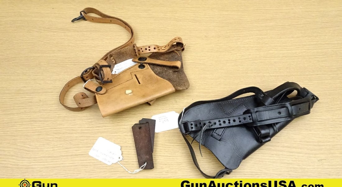 G.c. & Military Surplus Holsters & Grips. Lot Of 3; 1us Black Shoulder