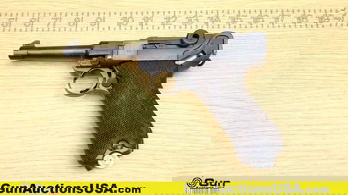 MAUSER LUGER 9MM LUGER Pistol. Very Good. 4" Barrel. Shiny Bore, Tight Action Semi Auto Features