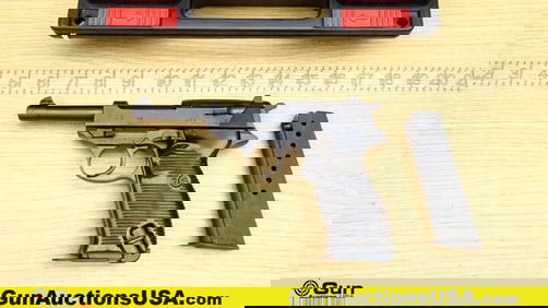 CYQ (SPREEWERK) P38 9MM WAFFEN STAMPED Pistol. Excellent. 4 7/8" Barrel. Shiny Bore, Tight Action