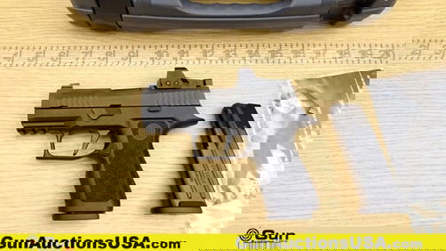 SIG Sauer P320 9mm Pistol. Excellent. 3.5" Barrel. Shiny Bore, Tight Action Semi Auto Features a