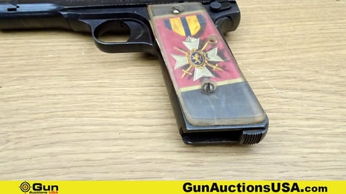 FABRIQUE NATIONALE D'ARMES DE GUERRE HERSTAL BELGIQUE M1910 .380 AUTO WAFFEN STAMPED Pistol. Good