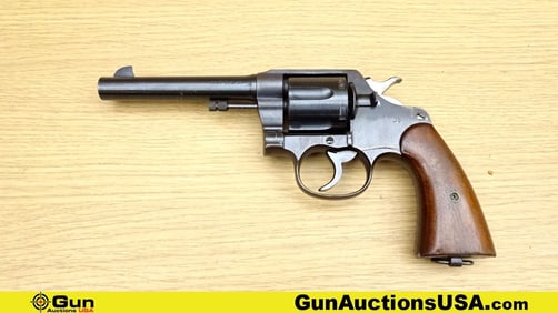 COLT U.S. ARMY MODEL 1917 D.A. 45 .45 AUTO Revolver. Good Condition. 5.5" Barrel. Shiny Bore, Tight
