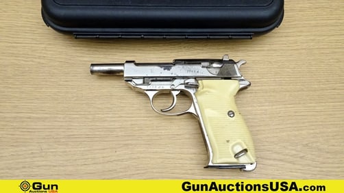 Walther P.38 9MM LUGER WAFFEN STAMPED Pistol. Good Condition. 4" Barrel. Shiny Bore, Tight Action